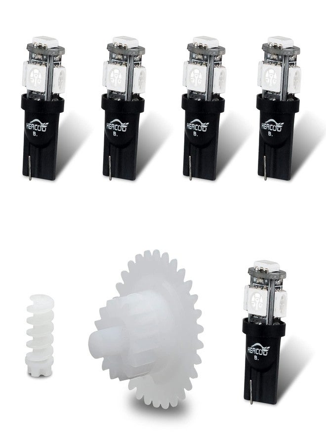 HERCOO Speedometer Odometer Gear Repair Kit New Speedo Gear Cluster Bule LED Light Bulbs for Dash Instrument Gauge Compatible with Ford Mustang 1994 1995 1996 1997 1998 - Image 1